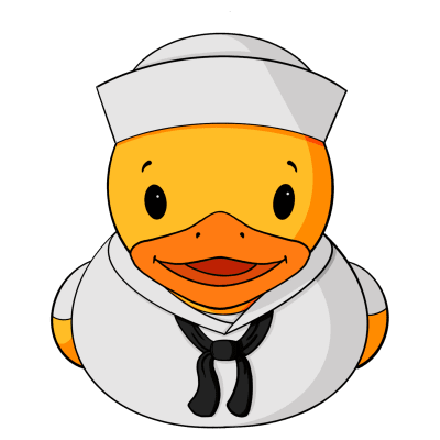 Navy Sailor Rubber Duck