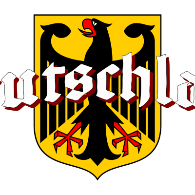 Deutschland - Germany Curved with Coat of Arms