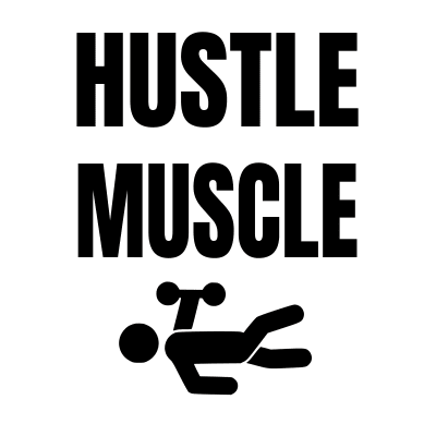 Funny Workout Shirt - Hustle Muscle Dumbell