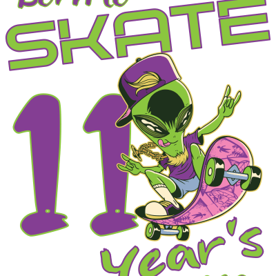 Born to skate10 Jahre Geburtstag Jungen und Mädchen