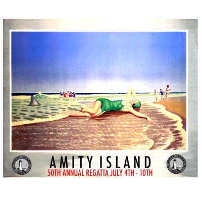 Amity Regatta holiday poster
