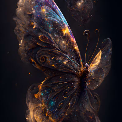 Crystal Floating Butterfly