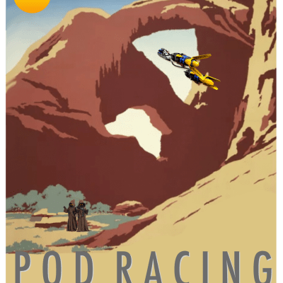 Pod Racing new season holiday poster
