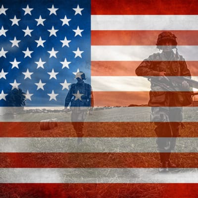 veterans day USA American flag