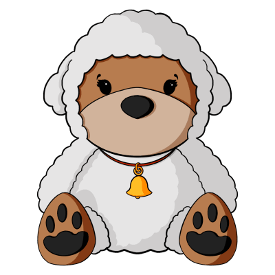 Sheep Costume Teddy Bear