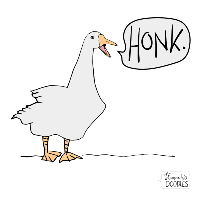 Honk: Funny Goose design
