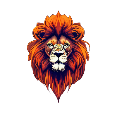 Lion head. Symbolizes confidence and strength
