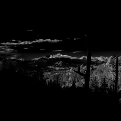 Black & White - Rocky Mountain National Park Mountains