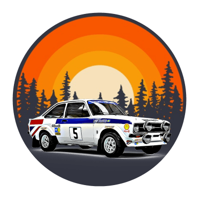 Escort Rally Forest Print