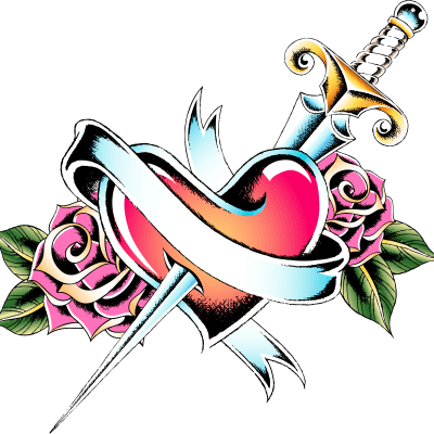 Sword in a Heart Design