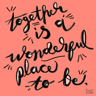 Together Is A Wonderful Place To Be: friendship quote design