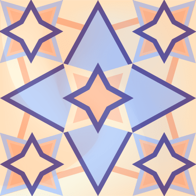 Bright geometric tile pattern