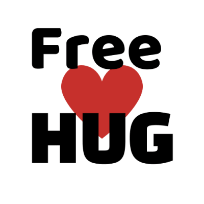 free hug for all peace and love #dominationbylove