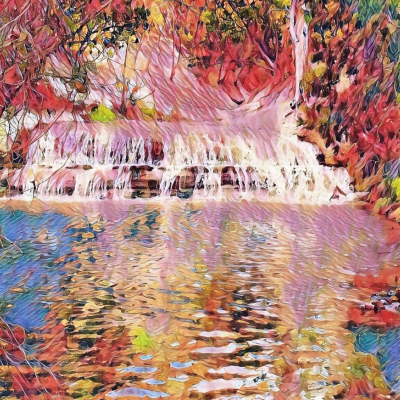 Colorful Waterfall