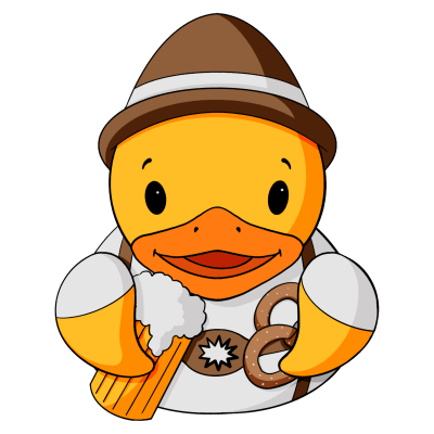 Male Oktoberfest Rubber Duck