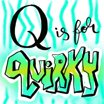 Q is for Quirky: alphabet doodle design