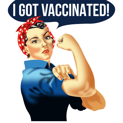 Pro Vaccine Vaccinated Rosie The Riveter Vaccinator