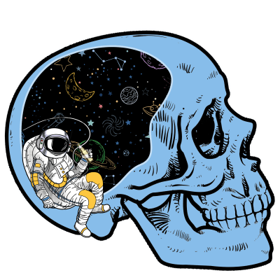 Astronaut in the Skull Pool