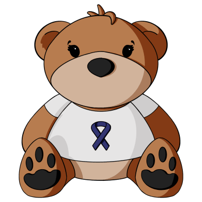 Colon Cancer Awareness Teddy Bear
