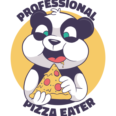 Pizza Panda Unisex T-Shirt Tee Top, Pizza Lover, Pizza Fan, Pizza Gift,Panda Lover Gift, Panda Shirt, Panda Gift