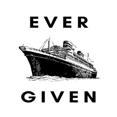 Ever Given Ship - White Design