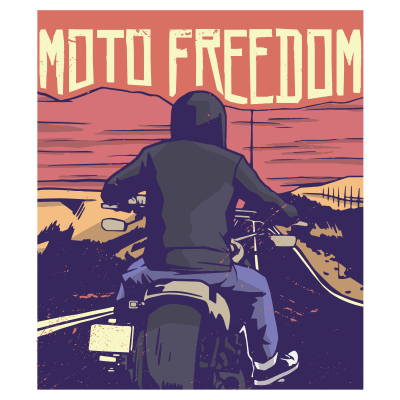 Moto Freedom Sunset