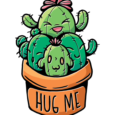 Cute Cactus Hug Me