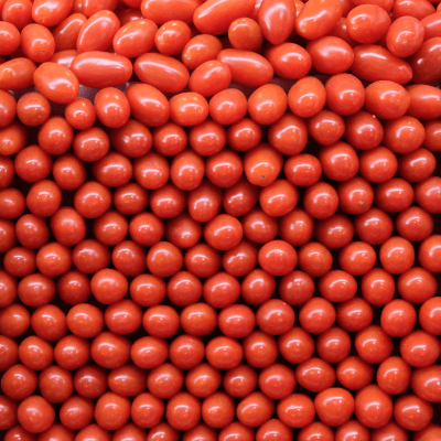 Nicely stacked tomatoes on a truck waiting to be sold