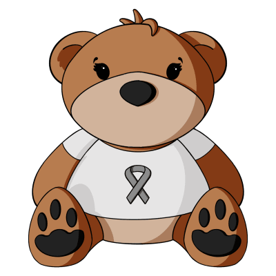 Brain Cancer Awareness Teddy Bear