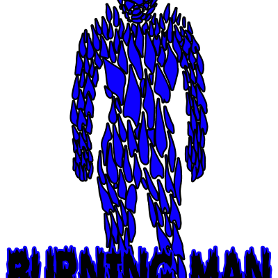 Burning Man #2 (Blue)