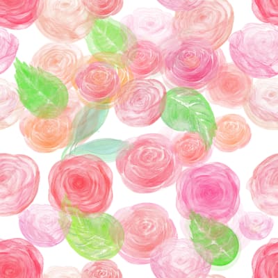Colorful cute floral roses