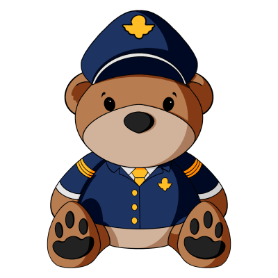 Male Pilot Teddy Bear