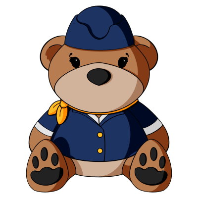 Female Pilot Teddy Bear