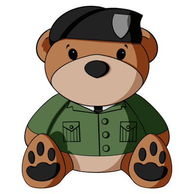 Military Beret Teddy Bear