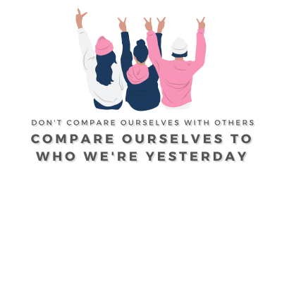 Do not Compare Ourselves to Others, Compare Ourselves to Who We are Yesterday