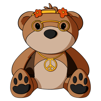 Hippy Teddy Bear