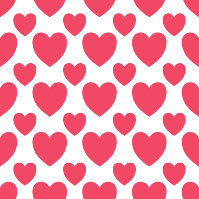 Simple valentines day hearts pattern