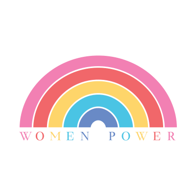 RainbowWomenPowerTshirt-PR_t-shirt