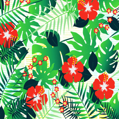 Tropical Digital Paper Background Pattern Paper