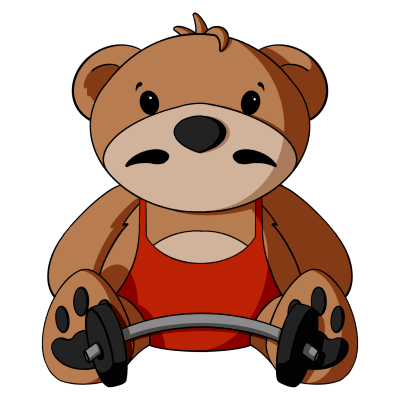 Circus Strongman Teddy Bear