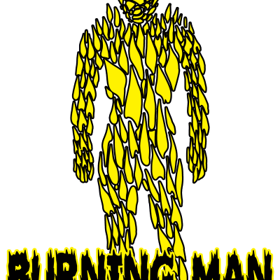 Burning Man #2 (Yellow)