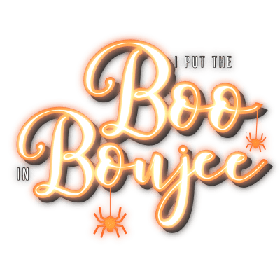 I put the Boo in Boujee Halloween Funny Glowy Quote Orange Design
