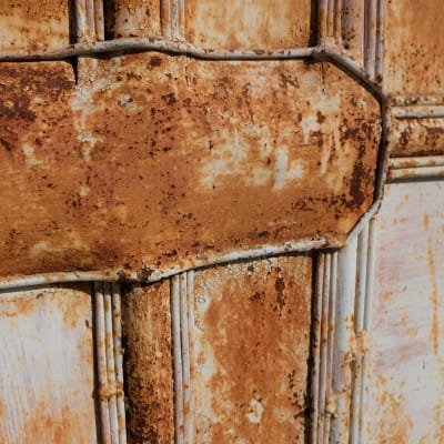 rust metal door design from cuba