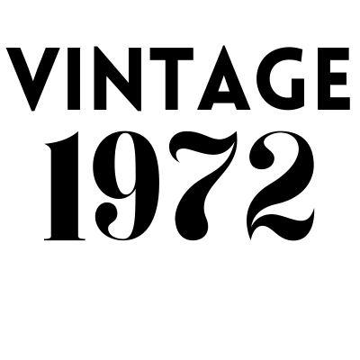 Vintage 1972, Birthday, Milestone, Fifty, Celebration, Gifts