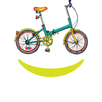Bike smiley face funny cycling gift