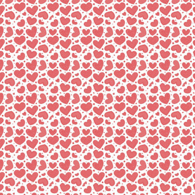 Cute valentines day red heart pattern