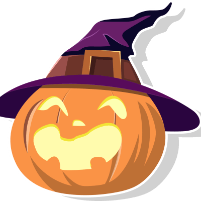 Halloween witch Hat Pumpkin