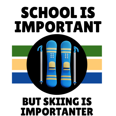 skiing is important funny winter sport