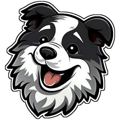 Happy Cute Dog Sticker