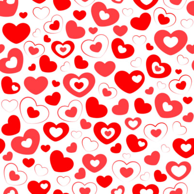 Valentines day Cute red heart pattern